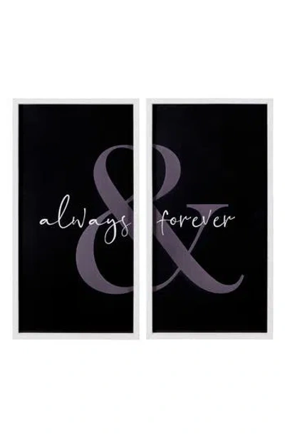 Parkland Collection Stratton Home Decor Always & Forever Wall Art In Black