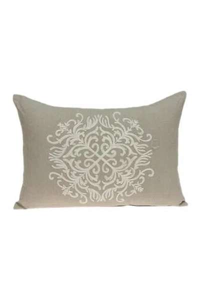Parkland Collection Tara Traditional Pillow In Beige