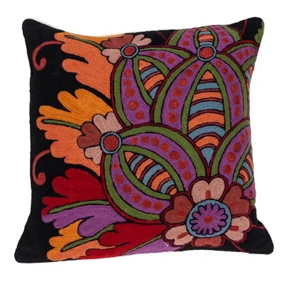 Parkland Collection Throw Pillow In Black