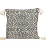 Parkland Collection Toby Transitional Beige/cream Throw Pillow In White