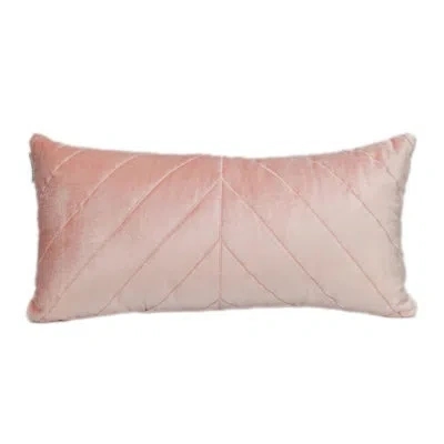Parkland Collection Tobyn Transitional Quilted Throw Pillow In Pink