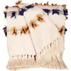 Parkland Collection Tomoko Fringe Throw Blanket In Beige Multi
