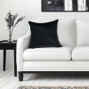 Parkland Collection Topaz Solid Throw Pillow In Polyester,polyfill,black