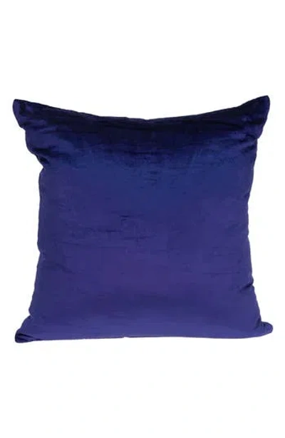 Parkland Collection Topaz Tran Solid Throw Pillow In Royal Blue