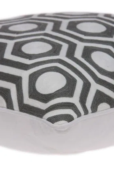 Parkland Collection Traditional Pillow In Gray