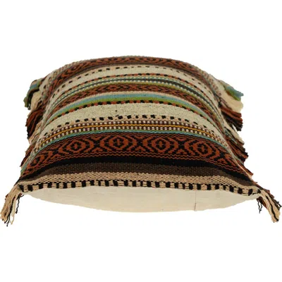 Parkland Collection Traditional Throw Pillow In Brown