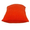 Parkland Collection Transitional Solid 14" X 26" Pillow In Orange