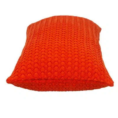 Parkland Collection Transitional Solid 14" X 26" Pillow In Orange