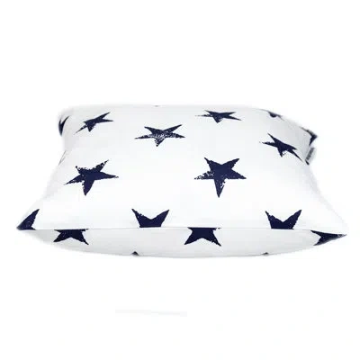Parkland Collection Transitional Stars White Square 16" X 16" Pillow