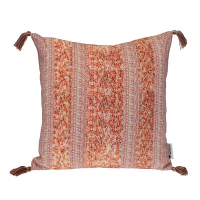 Parkland Collection Transitional Stripes Pink 18" X 18" Pillow