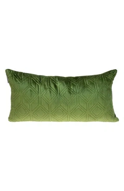 Parkland Collection Tufted Velvet Decorative Pillow In Olive