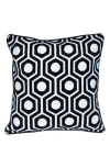 Parkland Collection Ursae Embroidered Throw Pillow In Black