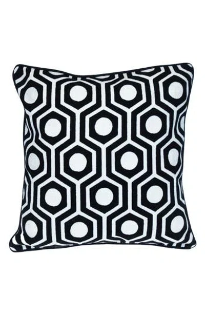 Parkland Collection Ursae Embroidered Throw Pillow In Black