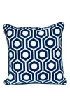 Parkland Collection Ursae Embroidered Throw Pillow In Blue