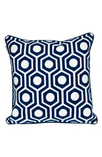 Parkland Collection Ursae Embroidered Throw Pillow In Blue