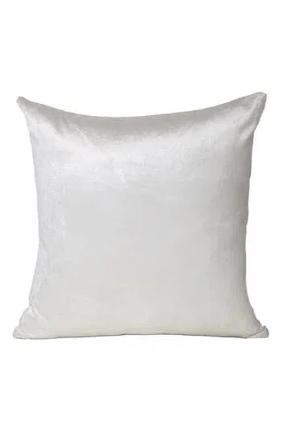 Parkland Collection Velvet Throw Pillow In White