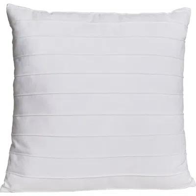 Parkland Collection Velvet Throw Pillow In White