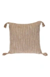 Parkland Collection Woven Cotton Accent Pillow In Brown