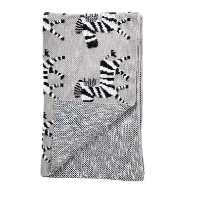 Parkland Collection Zara Transitional 100% Cotton Throw In Black;gray
