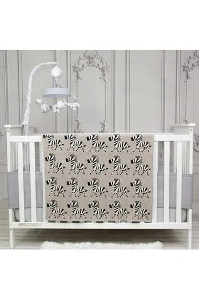 Parkland Collection Zara Transitional Grey Knitted 32" X 40" Baby Blanket In Gray