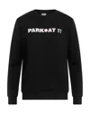 Parkoat Man Sweatshirt Black Size Xxl Cotton, Polyester