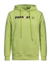 Parkoat Man Sweatshirt Lime Green Size Xxl Cotton, Polyester