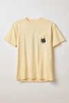 Parks Project Bear Graphic Pocket Tee In Cream, Men's At Urban Outfitters In Yellow