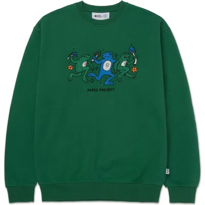 Parks Project Dancin' Frogs Embroidered Crewneck