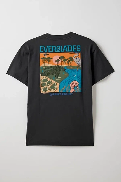 Parks Project Everglades Graphic Tee In Black, Men's At Urban Outfitters