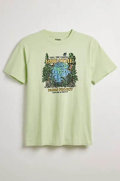 Parks Project Feel The Earth Tee In Hushed Green, Men's At Urban Outfitters