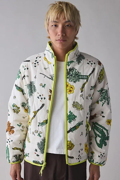 Parks Project Forest Forager Quilted Jacket In Cream, Men's At Urban Outfitters
