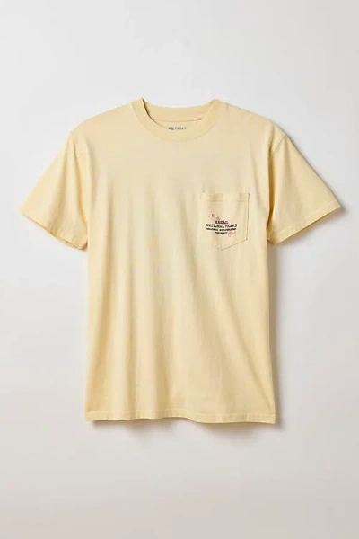 Parks Project Hawaii Graphic Pocket Tee In Cream, Men's At Urban Outfitters In Yellow