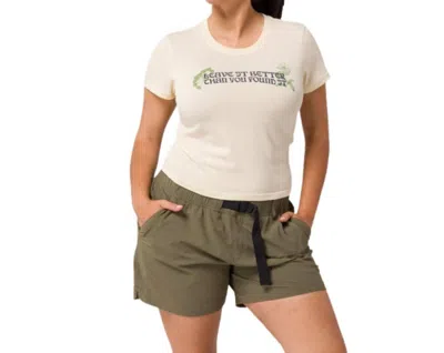 Parks Project Leave It Better Iris Tee In Natural In White