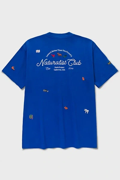 Parks Project Naturalist Embroidered Pocket Tee In Blue, Men's At Urban Outfitters