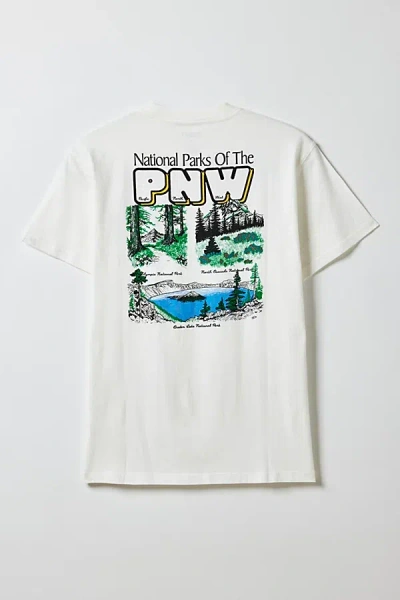 Parks Project Pacific Northwest Parks Graphic Tee In Marshmallow, Men's At Urban Outfitters