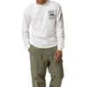 Parks Project Unisex Dark Sky Scale Long Sleeve Tee In Marshmallow In White