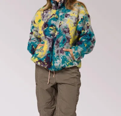 Parks Project Unisex Olympic Lichen High Pile Fleece Pullover In Multi In Brown