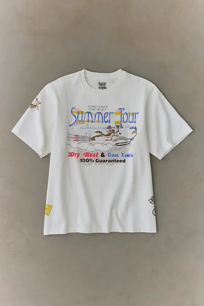 Parks Project X Looney Tunes Summer Tour Graphic Tee In White, Men's At Urban Outfitters