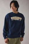 Parks Project X Yogi Bear Graphic Crew Neck Sweatshirt In Navy, Men's At Urban Outfitters In Blue