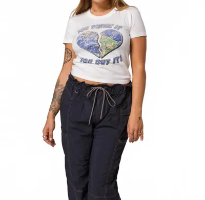 Parks Project You Break It Mini Tee In Marshmallow In White