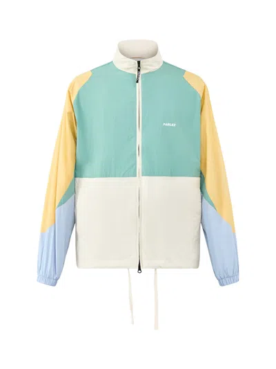 Parlez Mens Cover Track Jacket Multi In Grey