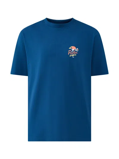 Parlez Mens Marion Graphic T-shirt Blue