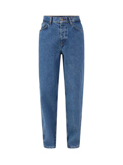 Parlez Mens Prospect Straight Leg Jeans In Mid Enzyme Wash