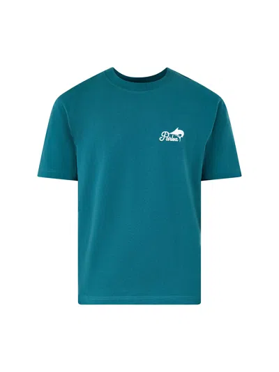 Parlez Release Short Sleeves T-shirt Green In Blue