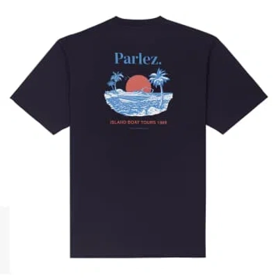 Parlez Sol Short-sleeved T-shirt (navy) In Blue