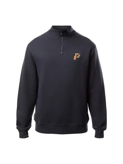 Parlez Warner Quarter Zip Sweatshirt In Navy