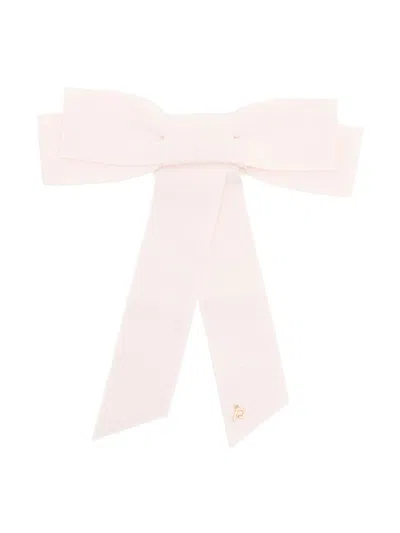 Parlor Bow-detail Hair Clip In Pink