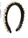 Parlor Crystal-embellished Headband In Black