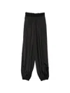 Parlor Elasticated-cuff Trousers In Black