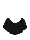Parlor Elasticated-waist Blouse In Black